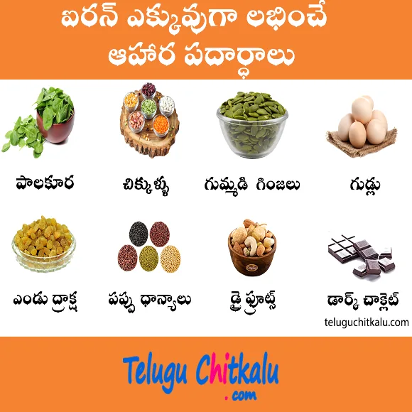 iron rich foods list in telugu